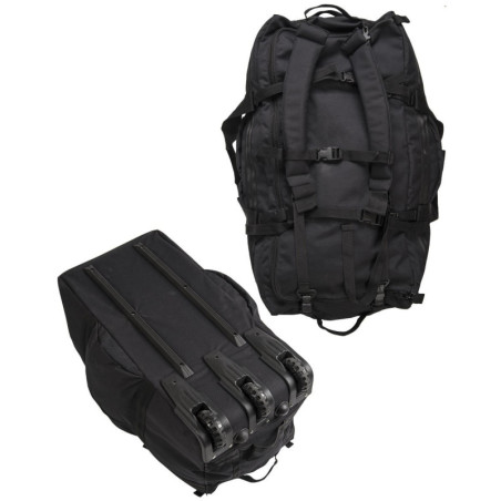 Τσάντα σακ βουαγιάζ μαύρο MIL-TEC combat duffle bag with wheel