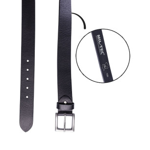 Mil-Tec ζώνη μαύρη nappa-leather belt