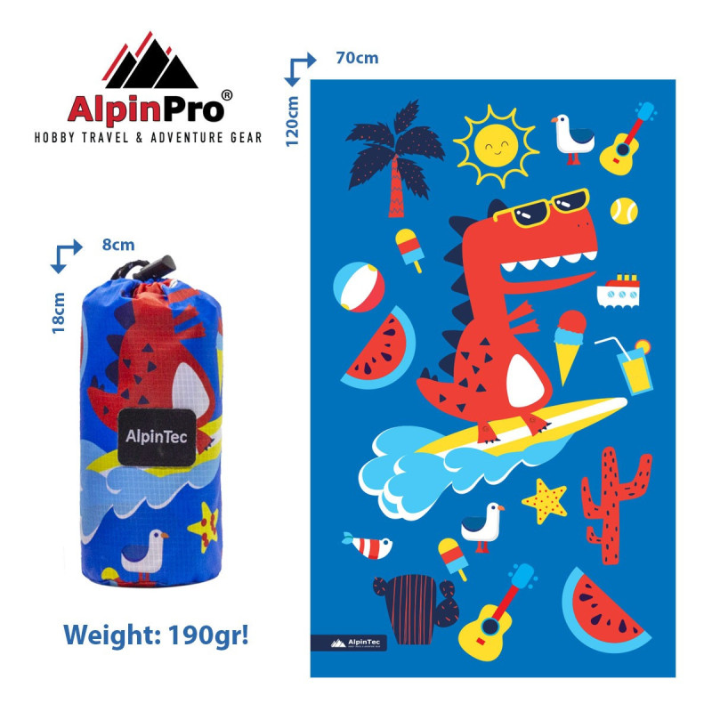 Alpintec DryFast Kids Πετσέτα Microfiber L 120x 70cm Alpintec DryFast Kids Πετσέτα Microfiber L 120x 70cm