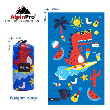 Alpintec DryFast Kids Πετσέτα Microfiber L 120x 70cm