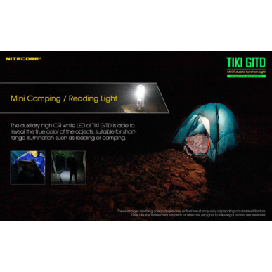 NiteCore Φακός Επαναφορτιζόμενος Led 300lm Tiki Gitd