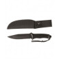 Mil-Tec Σουγιάς Black Combat Knife With Rubber Handle Mil-Tec Σουγιάς Black Combat Knife With Rubber Handle
