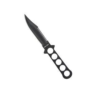 Mil-Tec Μαχαίρι Κατάδυσης  BLACK STAINLESS DIVING KNIFE W. PLASTIC