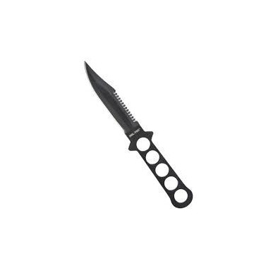 Mil-Tec Μαχαίρι Κατάδυσης  BLACK STAINLESS DIVING KNIFE W. PLASTIC