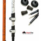 Μπατόν πεζοπορίας τηλεσκοπικά ALPINTEC OLYMPUS F/LOCK  (2 ΤΜΧ) FA7N2W Λευκά