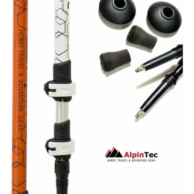 Μπατόν πεζοπορίας ALPINTEC OLYMPUS F/LOCK  (2 ΤΜΧ) FA7N2W Λευκά
