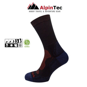 Τεχνικές κάλτσες ALPIN TEC TREKKING Μαύρο/Μπλε