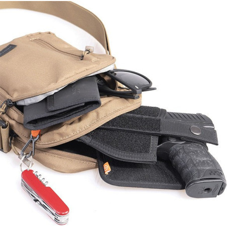 Pentagon Τσαντάκι Ανδρικό Ώμου Kleos Stealth Black 2.40lt