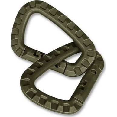 Mil-Tec Carabiner Σετ Κρίκων Χακί