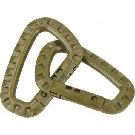Mil-Tec Carabiner Σετ Κρίκων Coyote