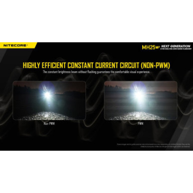 NiteCore MH25V2 Επαναφορτιζόμενος Φακός 1300lm Αδιάβροχος IP68