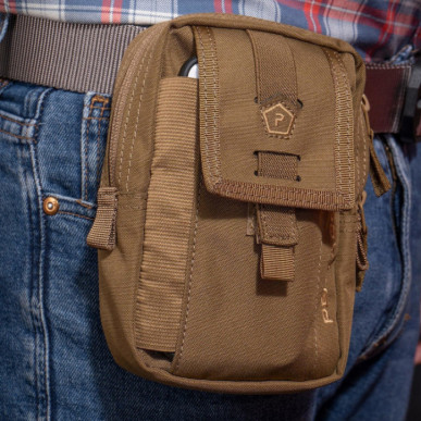 Pentagon Axon Small Admin Pouch Στρατιωτικό Τσαντάκι Ζώνης σε coyote χρώμα 1.05lt